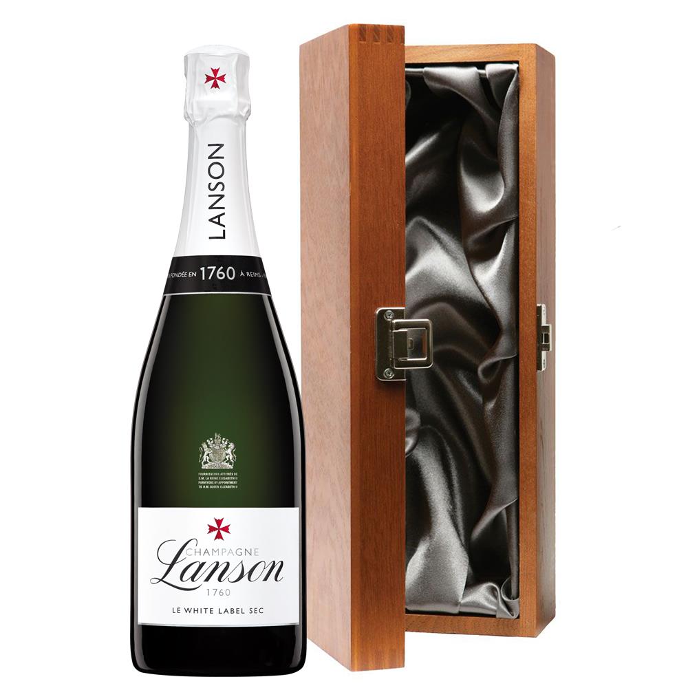 Lanson Le White Label Sec Champagne 75cl in Luxury Gift Box
